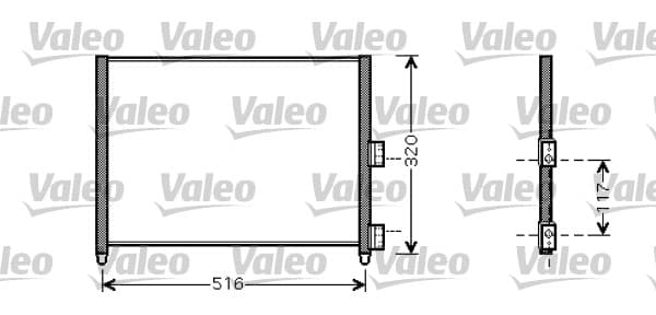 VALEO Kondensator, Klimaanlage VALE818020