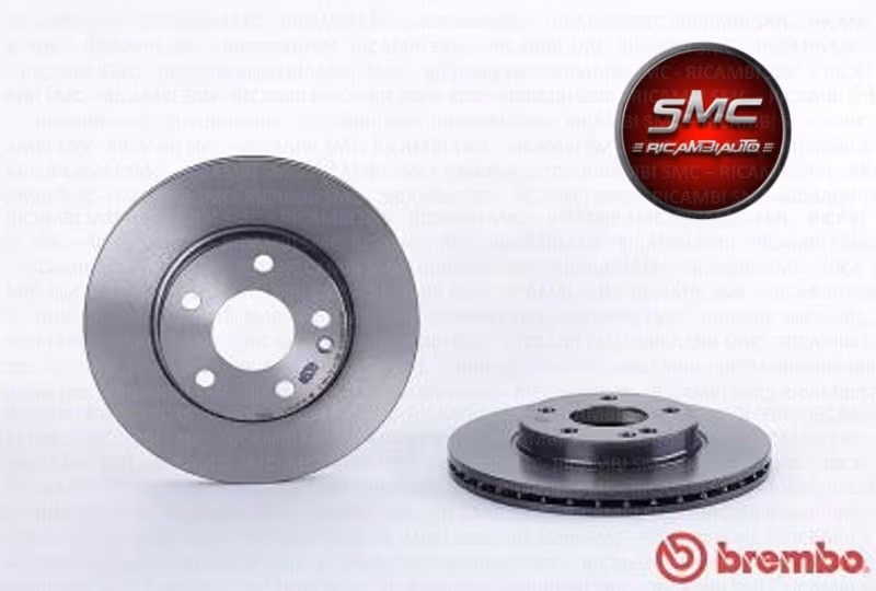 BREMBO disque de frein 09.8680.11 ventilé diamètre 276 épaisseur 22 mm 5 trous