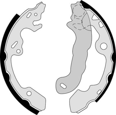 BREMBO Jeu de machoires de frein S24531 diamètre 203,2 mm 38 mm avec levier frein a main