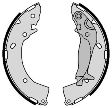 BREMBO Jeu de machoires de frein S30519 diamètre 203,2 mm 31 mm avec levier frein a main