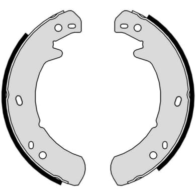 BREMBO Jeu de mâchoires de frein, frein de stationnement BREMS44507