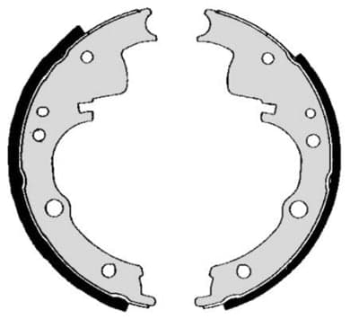 BREMBO Jeu de machoires de frein SA6501 pour frein a tambour diamètre 254 mm 90 mm AP Lockheed