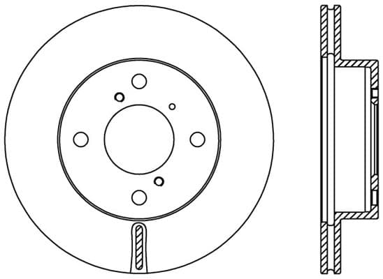 OPEN PARTS Bremsscheibe BDA2408.20 für Auto-Bremsanlage