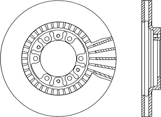 OPEN PARTS Bremsscheibe BDR1788.20 für Auto-Bremsanlage