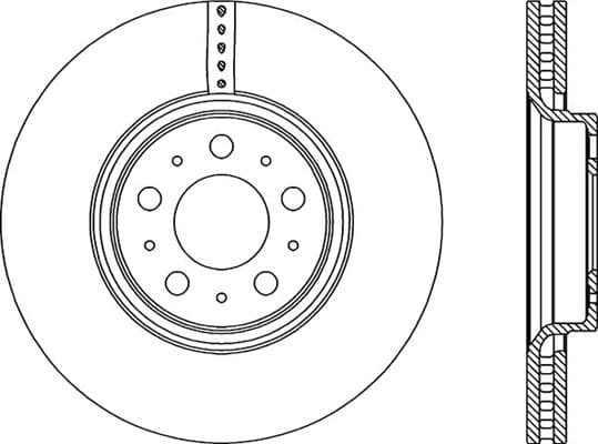 OPEN PARTS Bremsscheibe BDR1976.20 belüftet Durchmesser 315 Stärke 28 mm 5 Bohrungen
