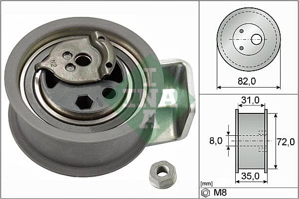 INA 531043620 Spannrolle Zahnriemen Durchmesser 72 mm