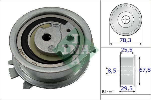 INA 531082510 galet tendeur courroie crantée diamètre 78,3 mm