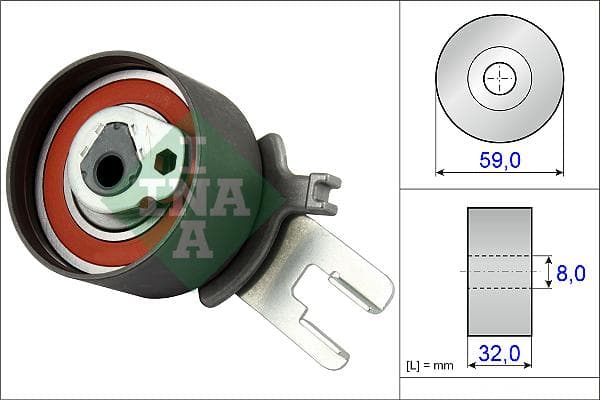INA 531085910 Spannrolle Zahnriemen Durchmesser 59 mm