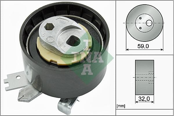 INA 531090610 Spannrolle Zahnriemen Durchmesser 59 mm