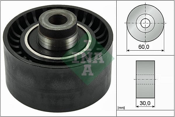 INA 532034510 galet enrouleur courroie distribution diamètre 60 mm largeur 30 mm