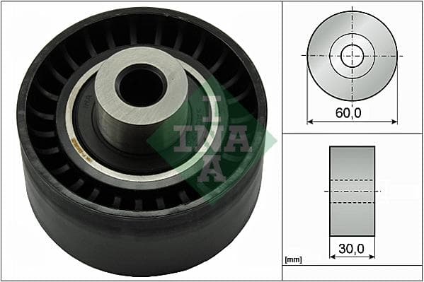 INA 532047310 galet enrouleur courroie distribution diamètre 60 mm largeur 30 mm