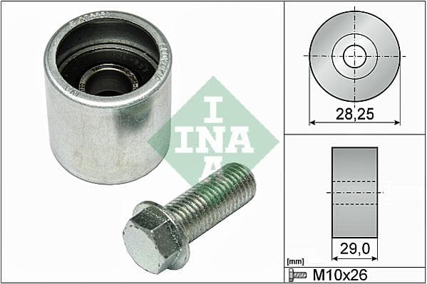 INA 532071410 galet enrouleur courroie distribution diamètre 28,25 mm largeur 29 mm