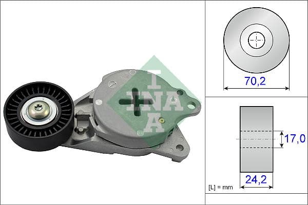 INA 534040810 Riemenspanner Keilrippenriemen Durchmesser 70 mm Breite 27 mm