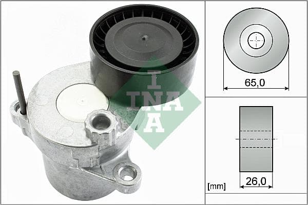 INA 534054910 Riemenspanner Keilrippenriemen Durchmesser 65 mm Breite 26 mm